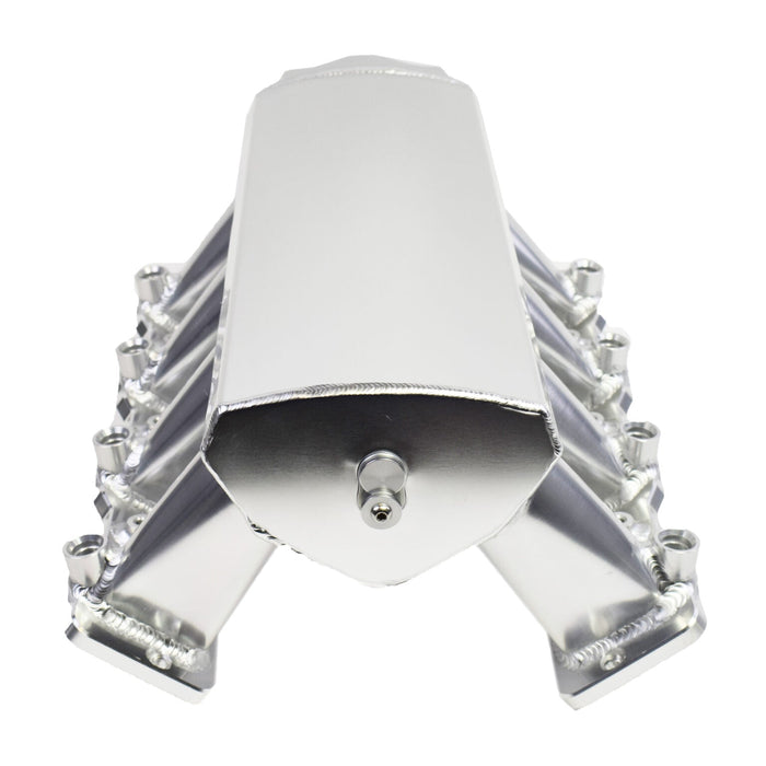 A-Team Performance EFI Fabricated Intake Manifold with Fuel Rails & Throttle Body Short Compatible with GM Chevrolet LS LSX LS3 L92 SBC Small Block Chevy V8 GEN. III-IV (LS-BASED) Clear Anodized - Southwest Performance Parts