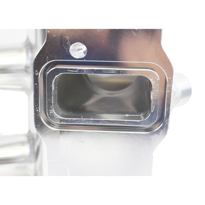 A-Team Performance EFI Fabricated Intake Manifold with Fuel Rails & Throttle Body Short Compatible with GM Chevrolet LS LSX LS3 L92 SBC Small Block Chevy V8 GEN. III-IV (LS-BASED) Clear Anodized - Southwest Performance Parts