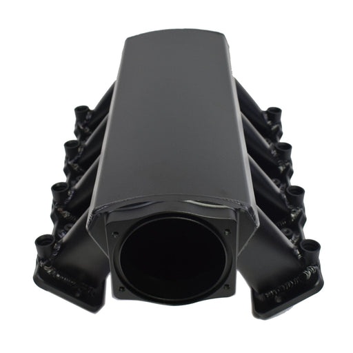 A-Team Performance EFI Fabricated Intake Manifold with Fuel Rails & Throttle Body Short Compatible with GM Chevrolet LS LSX LS3 L92 SBC Small Block Chevy V8 GEN. III-IV (LS-BASED) BLACK - Southwest Performance Parts