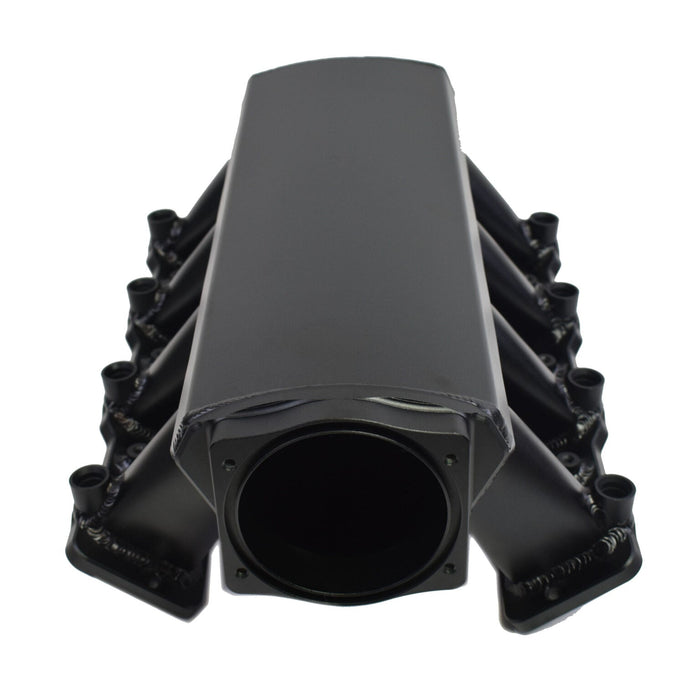 A-Team Performance EFI Fabricated Intake Manifold with Fuel Rails & Throttle Body Short Compatible with GM Chevrolet LS LSX LS3 L92 SBC Small Block Chevy V8 GEN. III-IV (LS-BASED) BLACK - Southwest Performance Parts