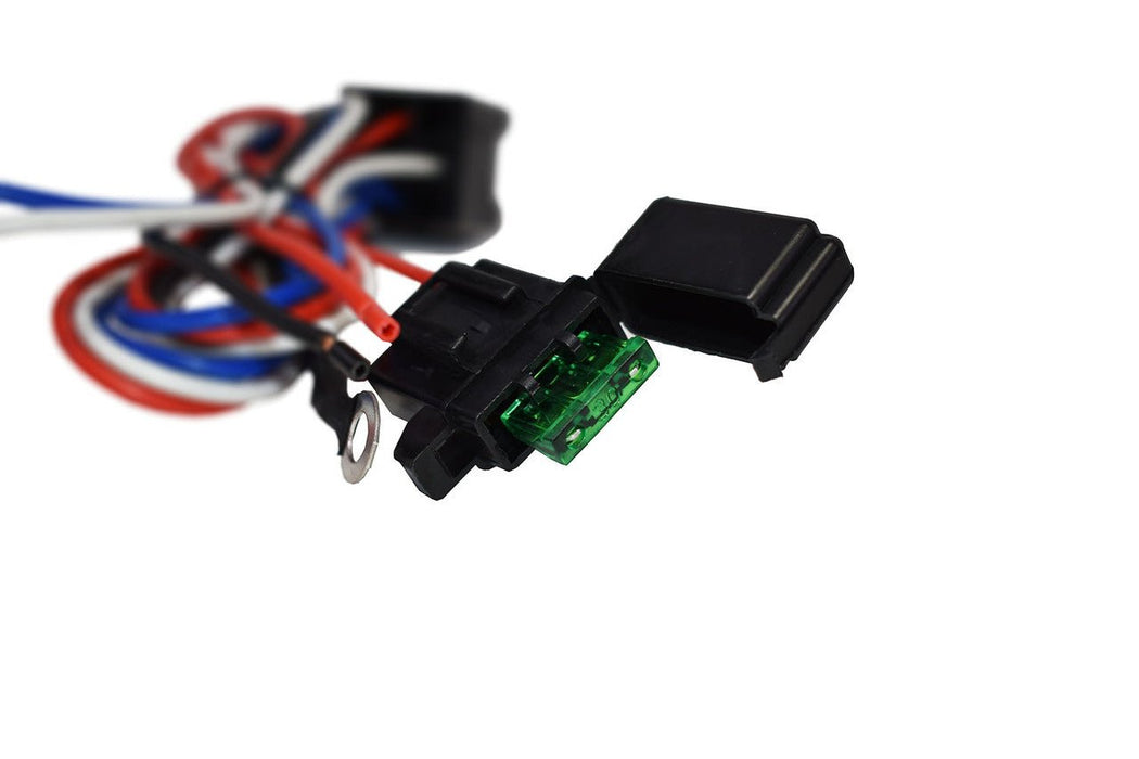 A-Team Performance Electric Cooling Radiator Fan Relay Kit With Thermostat Installation Hardware Wiring Set 180 to 200 Degrees Temp Sensor Temperature Switch 40 Amp Relay - Southwest Performance Parts