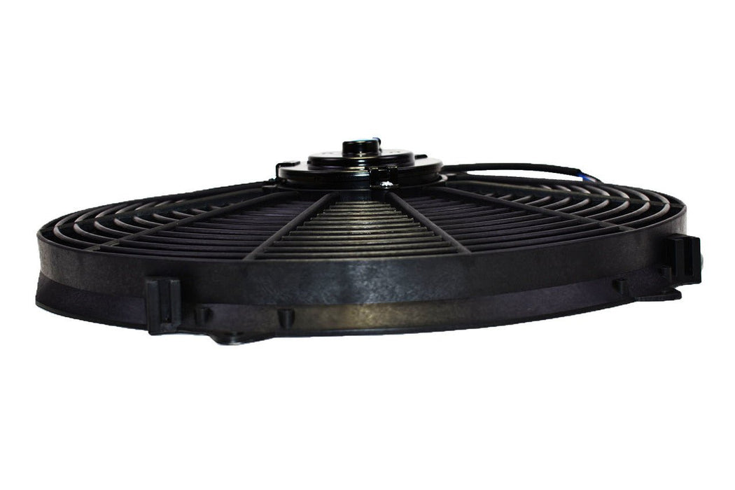 A-Team Performance Electric Radiator Cooling Fan Cooler Heavy Duty Wide Curved 10 S Blades 12V 3000 CFM Reversible Push or Pull with Mounting Kit Black 16" - Southwest Performance Parts