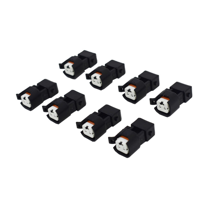 A-Team Performance EV1 To EV6 LS Fuel Injector Adapter LS2 LS3 LSX LT1 8 Pack - Southwest Performance Parts