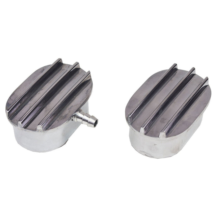 A-Team Performance FINNED BREATHER SET WITH GROMMETS VALVE COVERS - Southwest Performance Parts