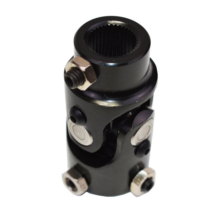 A-Team Performance Forged Steel Yokes Steering Shaft Universal U-JOINT 13-16" 36 SPLINE TO 1" DD Black - Southwest Performance Parts