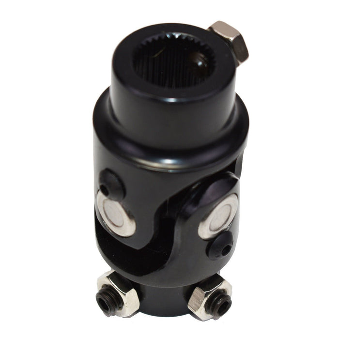 A-Team Performance Forged Steel Yokes Steering Shaft Universal U-JOINT 13-16" 36 SPLINE TO 3-4" DD Black - Southwest Performance Parts