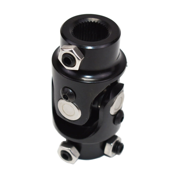 A-Team Performance Forged Steel Yokes Steering Shaft Universal U-JOINT 3-4" 30 SPLINE TO 3-4" DD Black - Southwest Performance Parts