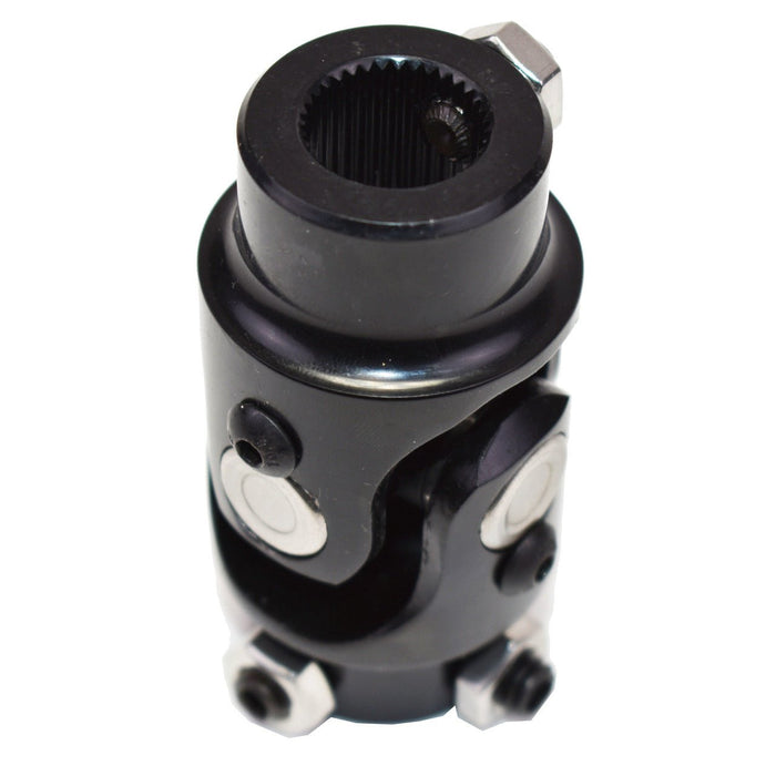 A-Team Performance Forged Steel Yokes Steering Shaft Universal U-JOINT 3-4" 36 SPLINE TO 3-4" DD Black - Southwest Performance Parts