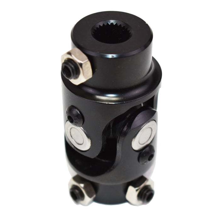 A-Team Performance Forged Steel Yokes Steering Shaft Universal U-JOINT 9-16" 26 SPLINE TO 3-4" DD Black - Southwest Performance Parts