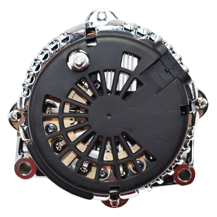 A-Team Performance GM AD244 Style High Output 220 Amp Alternator Chrome - Southwest Performance Parts