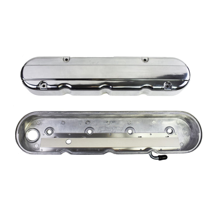 A-Team Performance GM LS Smooth Cast Aluminum Valve Covers with Coil Mounts and Covers For Chevy Small Block SB V8 293 325 376 427 Polished - Southwest Performance Parts