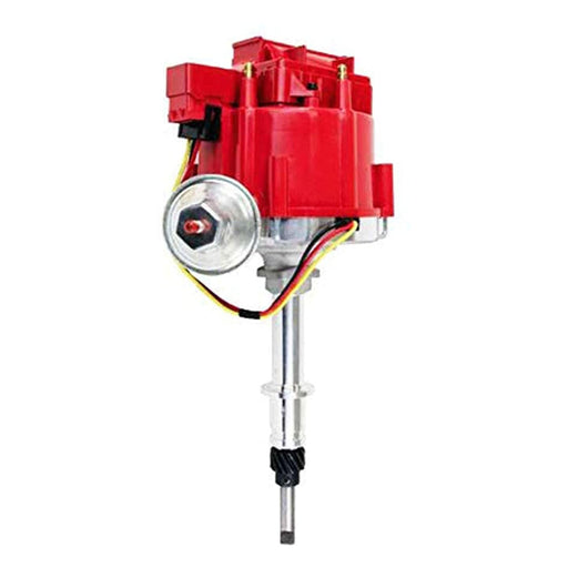 A-Team Performance HEI Distributor 65K Coil 7500 RPM Complete Kit w-Red Silicone Spark Plug Wires & HEI Pigtail Harness Compatible with Chevrolet Chevy GM GMC Truck Late Model Inline 6CYL 230 250 292 - Southwest Performance Parts