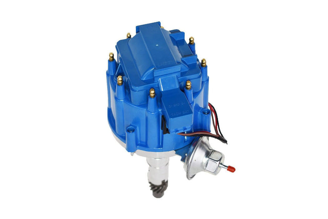 A-Team Performance HEI Distributor 65K Volt Coil Compatible With Buick Nailhead V8 264 322 364 401 425 One Wire Installation Blue Cap - Southwest Performance Parts