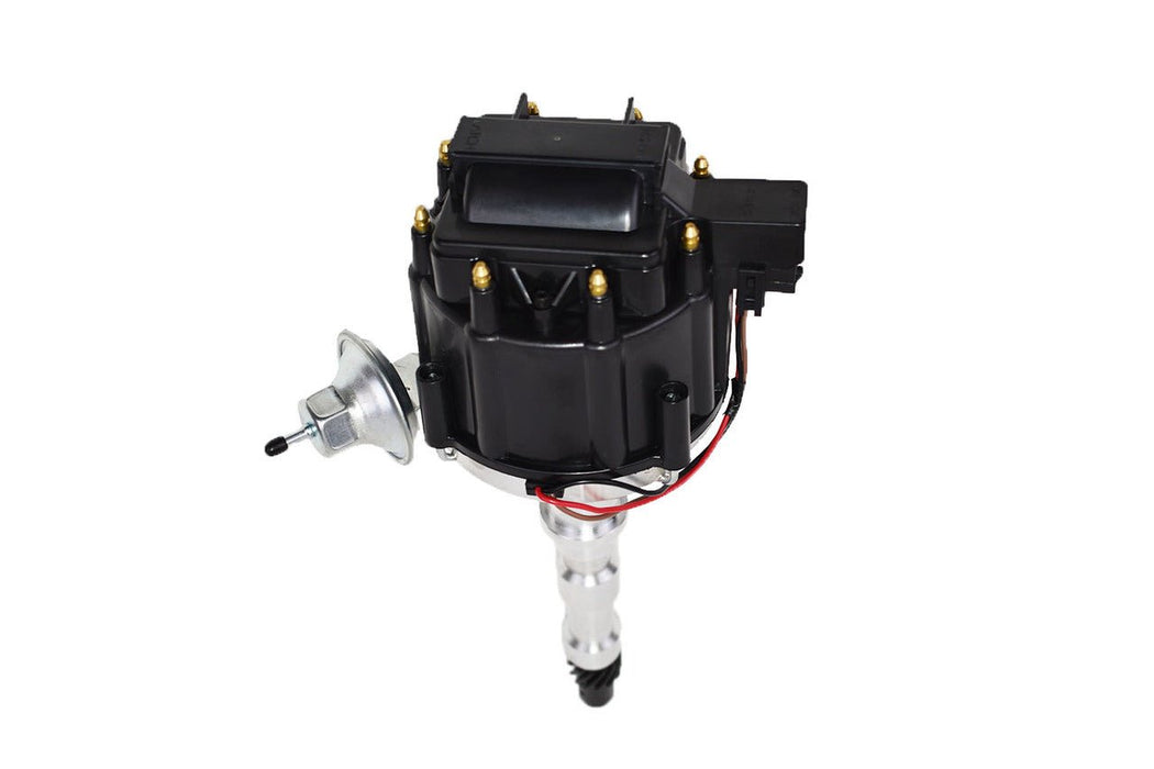 A-Team Performance HEI Distributor for 1968-1974 Cadillac V8 368 425 472 500 65K Volt Coil One-Wire Installation Black Cap - Southwest Performance Parts
