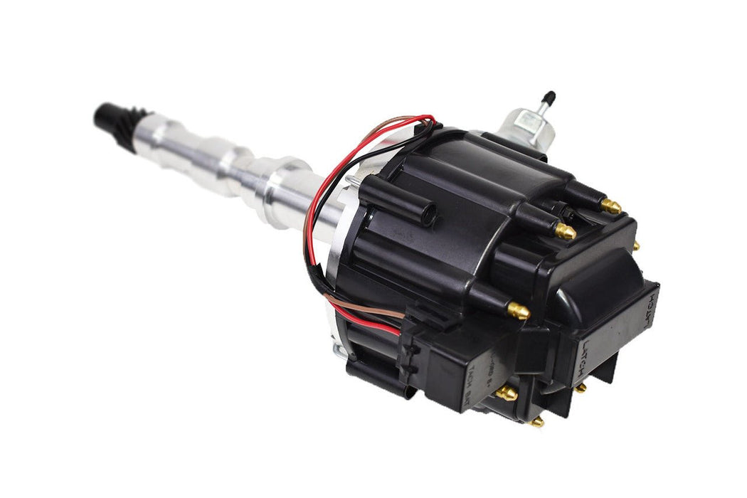 A-Team Performance HEI Distributor for 1968-1974 Cadillac V8 368 425 472 500 65K Volt Coil One-Wire Installation Black Cap - Southwest Performance Parts