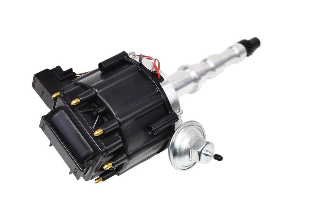 A-Team Performance HEI Distributor for 1968-1974 Cadillac V8 368 425 472 500 65K Volt Coil One-Wire Installation Black Cap - Southwest Performance Parts