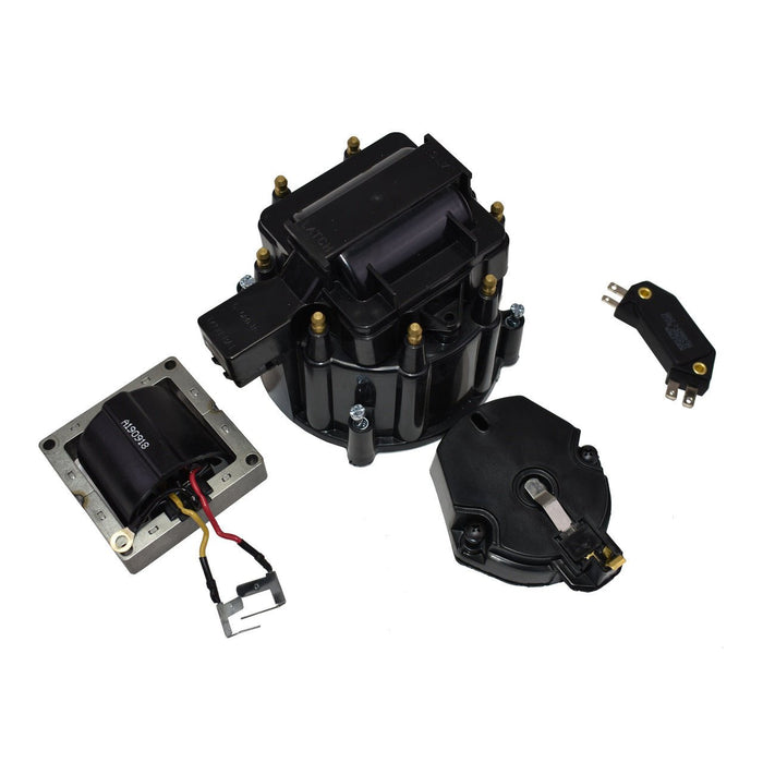 A-Team Performance HEI Distributor Tune-Up Kit 8-Cylinder 65K Ignition Coil Male Cap (Black) - Southwest Performance Parts