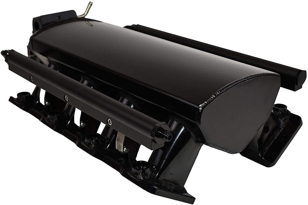 A-Team Performance Intake Manifold 102mm Throttle Body Sheet Metal Fabricated For Chevrolet GMC Pontiac LS LS1 LS2 LS6 EFI Black - Southwest Performance Parts