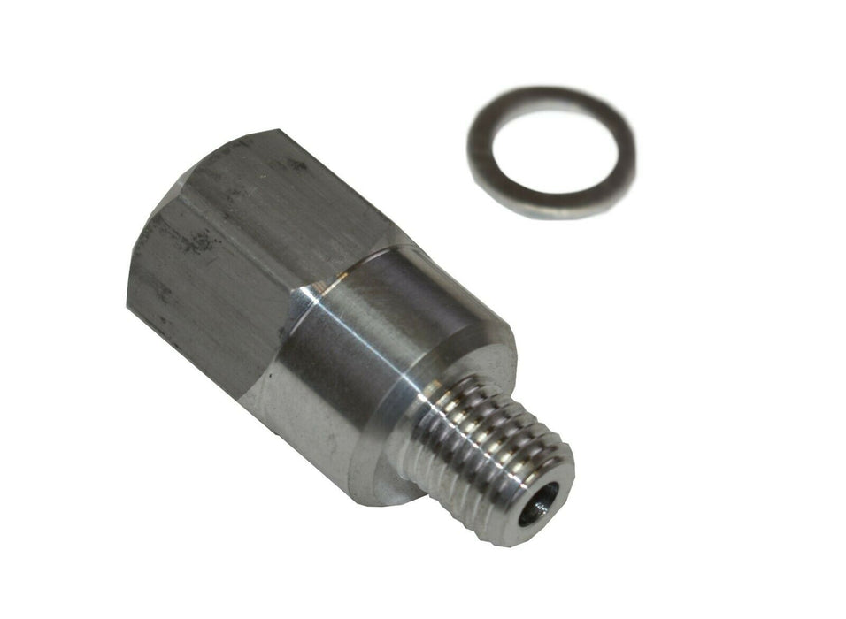 A-Team Performance LS Engine Swap M12 1.5 Adapter to 1-4 NPT Coolant Temperature Sensor Water for LS1 LSX LS3 - Southwest Performance Parts