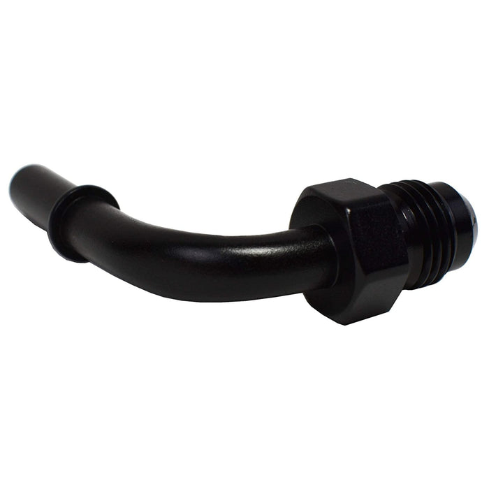 A-Team Performance LS LS1 LS2 LS3 -6 AN Male Thread 90° 5-16" Quick Connect Fuel Rail Adapter Black - Southwest Performance Parts