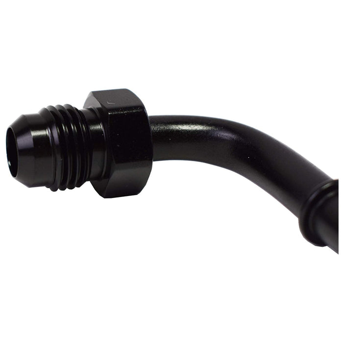 A-Team Performance LS LS1 LS2 LS3 -6 AN Male Thread 90° 5-16" Quick Connect Fuel Rail Adapter Black - Southwest Performance Parts