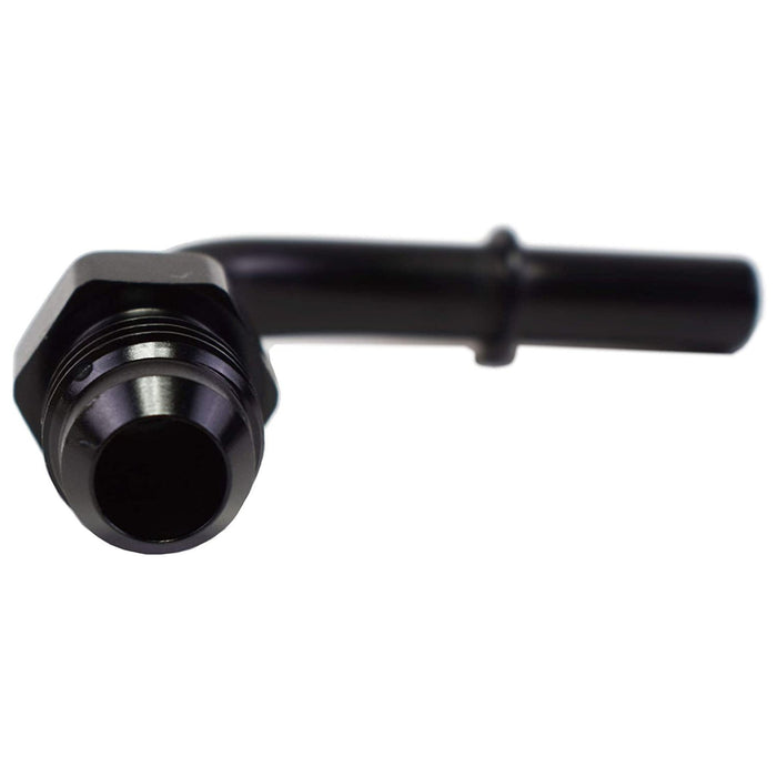 A-Team Performance LS LS1 LS2 LS3 -6 AN Male Thread 90° 5-16" Quick Connect Fuel Rail Adapter Black - Southwest Performance Parts
