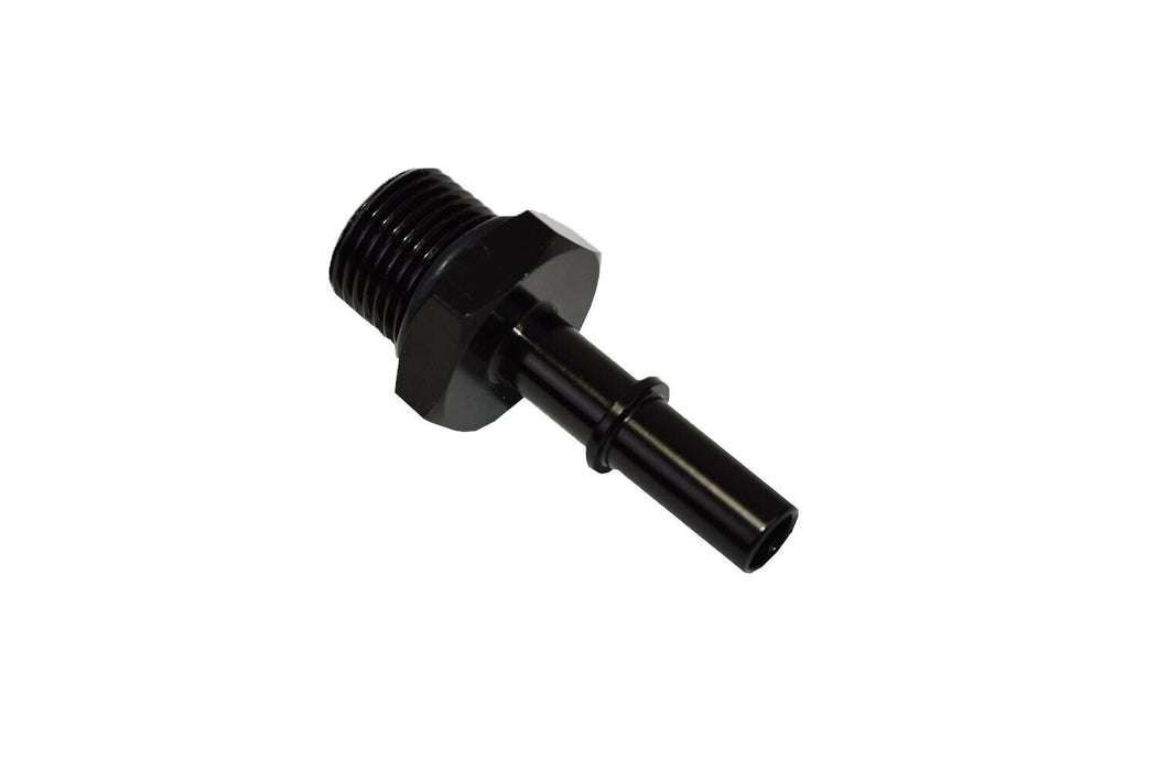 A-Team Performance LS LS1 LS2 LS3 -8 AN Male Thread 5-16" Male Quick Connect EFI Fuel Rail Adapter - Southwest Performance Parts