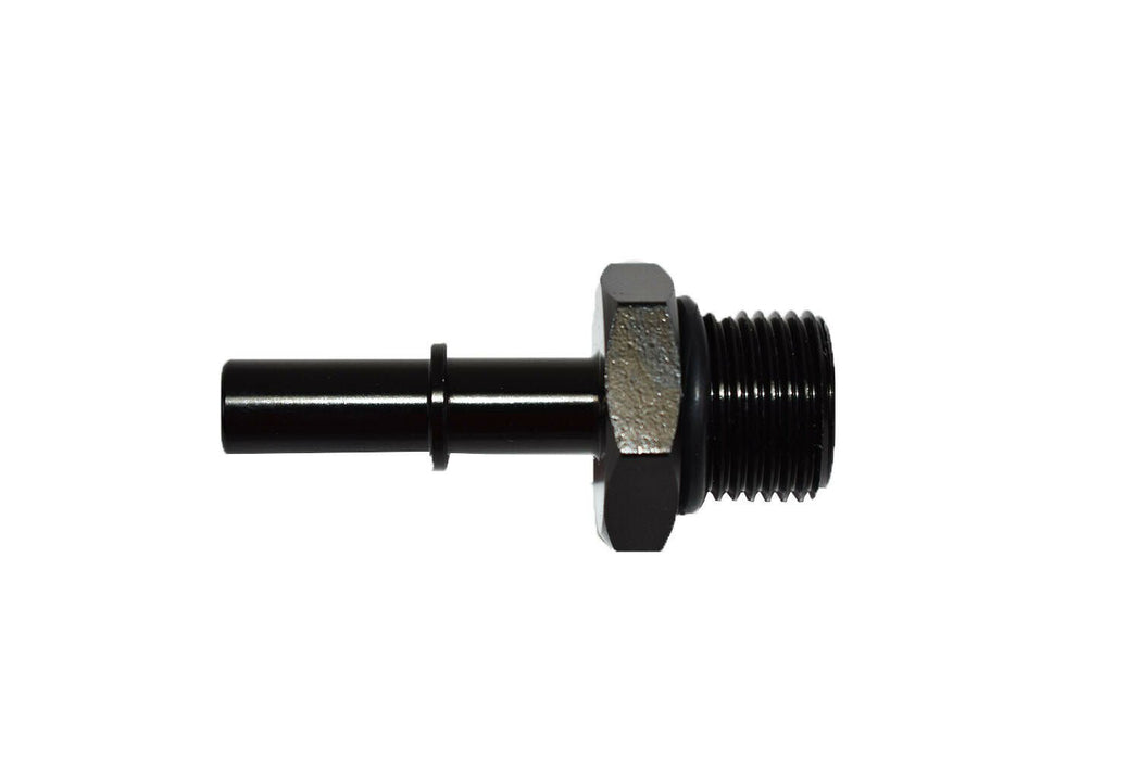 A-Team Performance LS LS1 LS2 LS3 -8 AN Male Thread 5-16" Male Quick Connect EFI Fuel Rail Adapter - Southwest Performance Parts