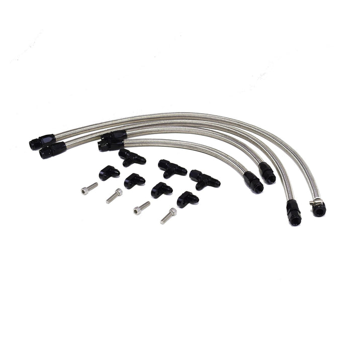 A-Team Performance LS LSX LS1 LS2 LS6 LM7 Stainless Steel Steam Vent Hose Kit -4 AN Complete Coolant Crossover - Southwest Performance Parts