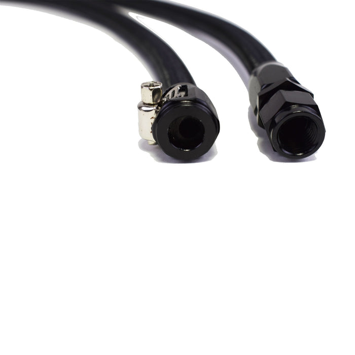 A-Team Performance LS LSX LS1 LS2 LS6 LM7 Steam Vent Hose Kit -4 AN Complete Coolant Crossover Black - Southwest Performance Parts