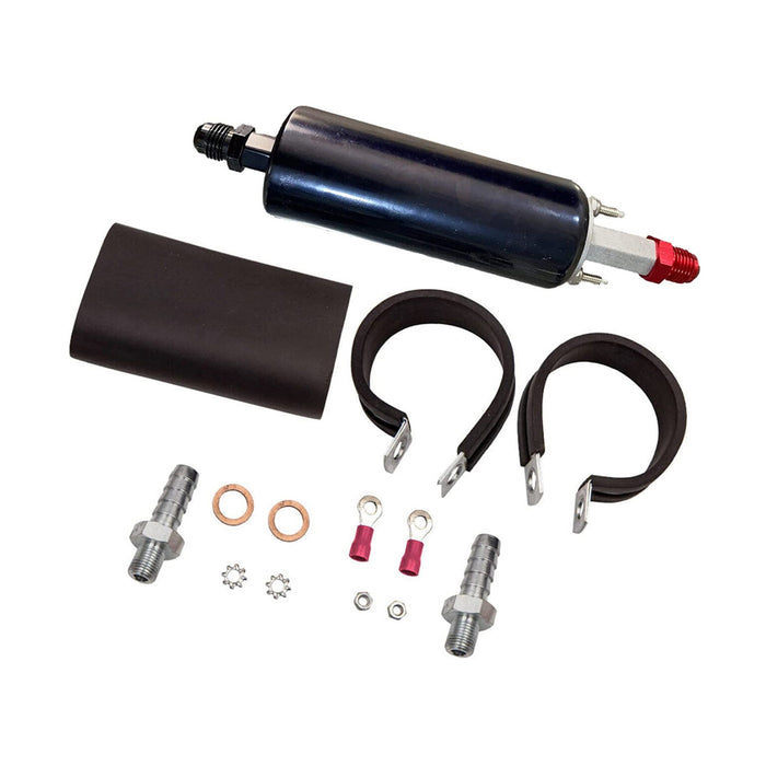 A-Team Performance LS Universal High Flow & Pressure External Inline 255LPH Fuel Pump Kit Replacement for GSL 392 Walbro Black - Southwest Performance Parts