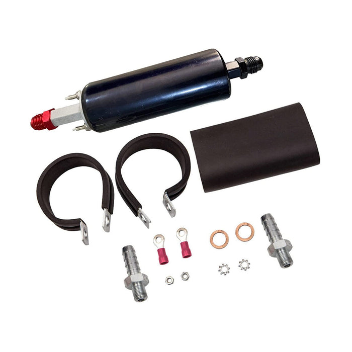A-Team Performance LS Universal High Flow & Pressure External Inline 255LPH Fuel Pump Kit Replacement for GSL 392 Walbro Black - Southwest Performance Parts