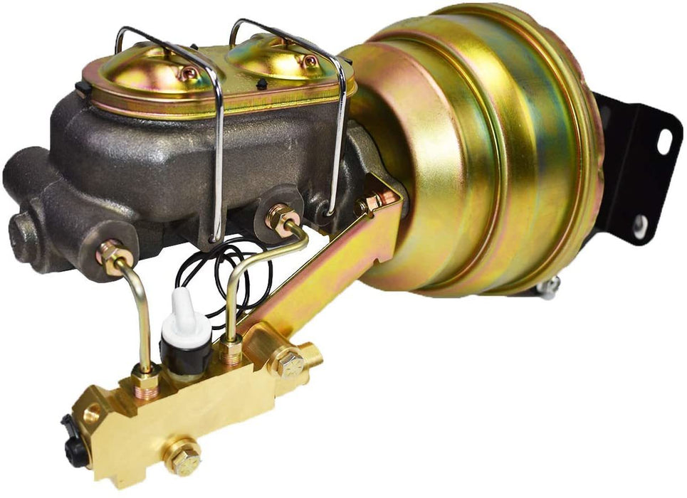 A-Team Performance Master Cylinder Dual Power Brake Booster 8"Proportioning Valve Disc-Disc Application PValve Compatible With 1974-1986 Jeep CJ - Southwest Performance Parts