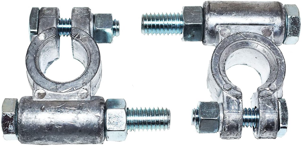 A-Team Performance Military Style Top Post Battery Terminal 1 Set Positive and Negative per Package - Southwest Performance Parts
