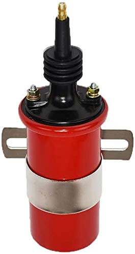 A-Team Performance Pro Series Ready 2 Run Distributor, 8.0mm Under the Exhaust Spark Plug Wires, 45K Volts Canister Coil, Coil Wire For Chevrolet GMC SB BB 327 350 396 454 Fixed Collar Red - Southwest Performance Parts