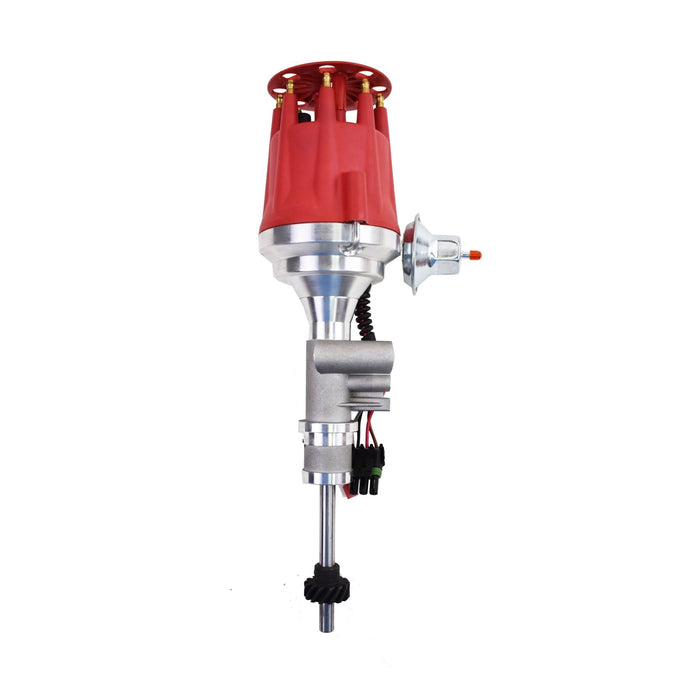 A-Team Performance Pro Series Ready to Run Distributor Male Red Cap for 1955-1957 Ford Thunderbird Y-Block Tach Drive 272 292 312 - Southwest Performance Parts
