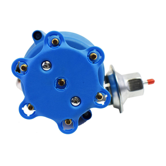 A-Team Performance Pro Series Ready to Run R2R Distributor For 1941-62 Early Chevy 194 216 235 261 68-87 Toyota Land Cruiser F & 2F 3.9L & 4.2L, I6 Engine, Blue Cap - Southwest Performance Parts