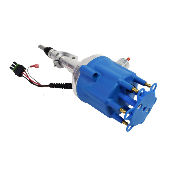 A-Team Performance Pro Series Ready to Run R2R Distributor For 1941-62 Early Chevy 194 216 235 261 68-87 Toyota Land Cruiser F & 2F 3.9L & 4.2L, I6 Engine, Blue Cap - Southwest Performance Parts