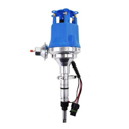 A-Team Performance Pro Series Ready to Run R2R Distributor For 1941-62 Early Chevy 194 216 235 261 68-87 Toyota Land Cruiser F & 2F 3.9L & 4.2L, I6 Engine, Blue Cap - Southwest Performance Parts