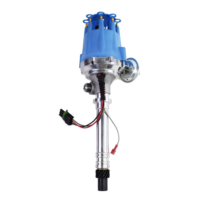 A-Team Performance Pro Series Ready to Run R2R Distributor For Chevy Corvette SB-BB, Tach Drive, 262 265 267 283 302 305 307 327 350 400 396 402 454 V8 Engine, Blue Cap - Southwest Performance Parts