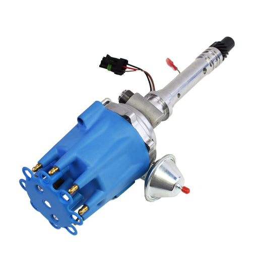 A-Team Performance Pro Series Ready to Run R2R Distributor For Chevy Corvette SB-BB, Tach Drive, 262 265 267 283 302 305 307 327 350 400 396 402 454 V8 Engine, Blue Cap - Southwest Performance Parts