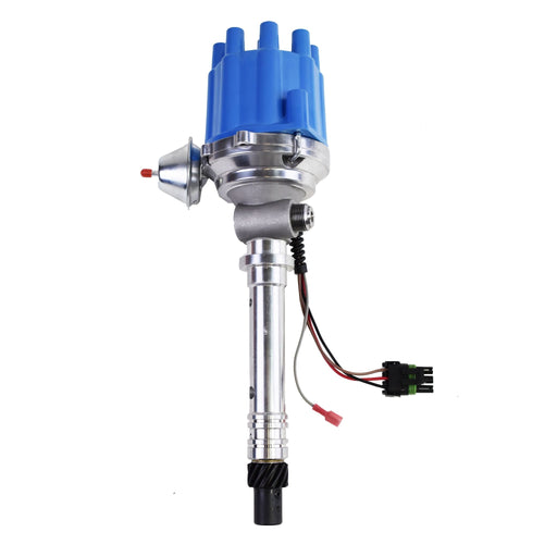 A-Team Performance Pro Series Ready to Run R2R Distributor For Chevy Corvette SB-BB, Tach Drive, 262 265 267 283 302 305 307 327 350 400 396 402 454 V8 Engine, Blue Female Cap - Southwest Performance Parts
