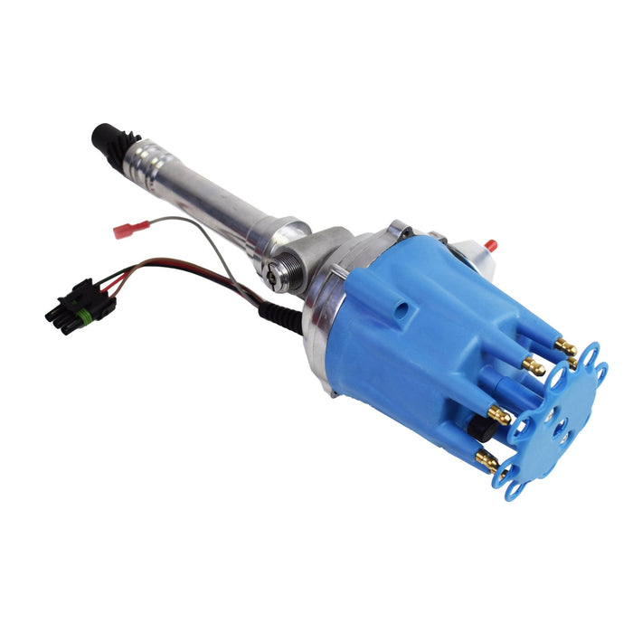 A-Team Performance Pro Series Ready to Run R2R Distributor For Chevy Corvette SB-BB, Tach Drive, 262 265 267 283 302 305 307 327 350 400 396 402 454 V8 Engine, Blue Cap - Southwest Performance Parts