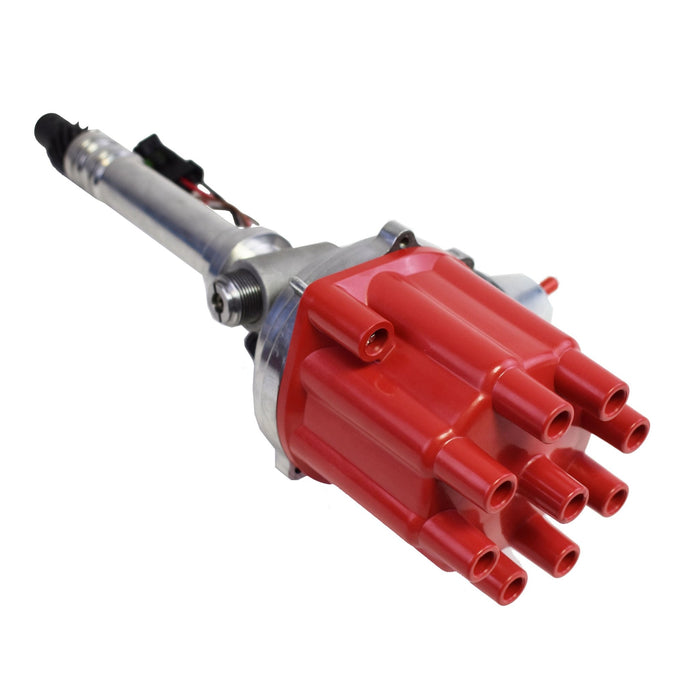 A-Team Performance Pro Series Ready to Run R2R Distributor For Chevy Corvette SB-BB, Tach Drive, 262 265 267 283 302 305 307 327 350 400 396 402 454 V8 Engine, Red Female Cap - Southwest Performance Parts