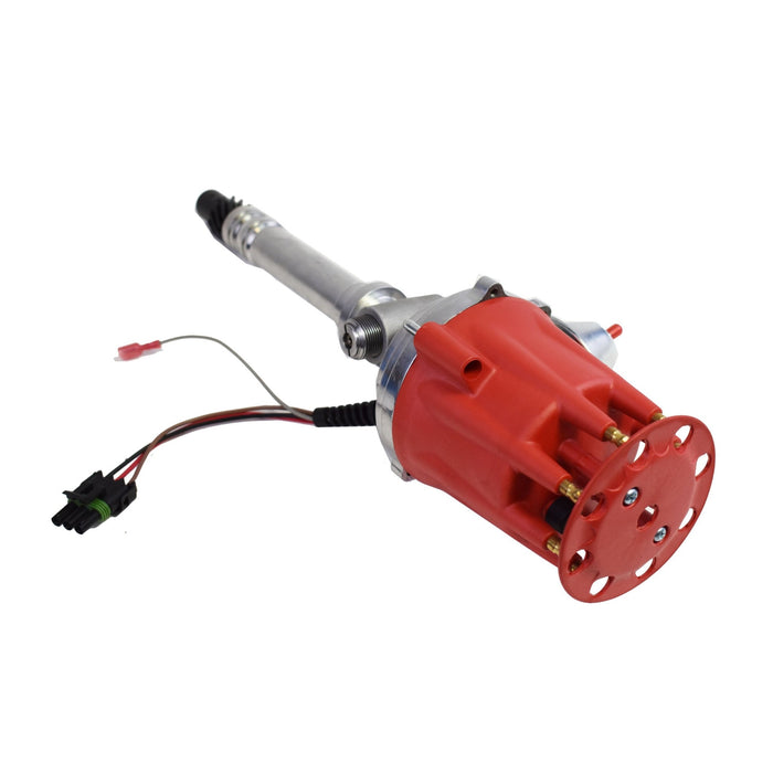 A-Team Performance Pro Series Ready to Run R2R Distributor For Chevy Corvette SB-BB, Tach Drive, 262 265 267 283 302 305 307 327 350 400 396 402 454 V8 Engine, Red Cap - Southwest Performance Parts