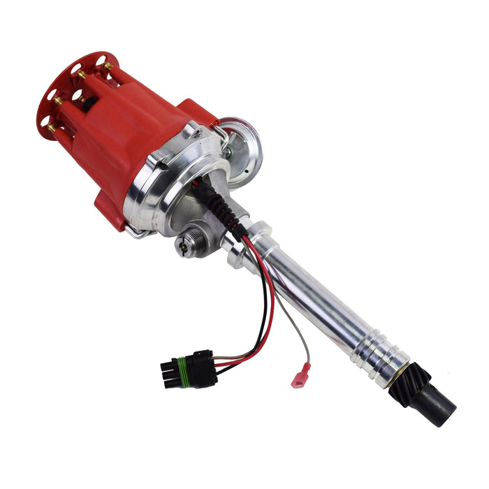 A-Team Performance Pro Series Ready to Run R2R Distributor For Chevy Corvette SB-BB, Tach Drive, 262 265 267 283 302 305 307 327 350 400 396 402 454 V8 Engine, Red Cap - Southwest Performance Parts