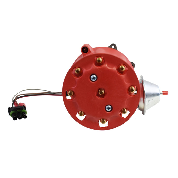 A-Team Performance Pro Series Ready to Run R2R Distributor For Chevy Corvette SB-BB, Tach Drive, 262 265 267 283 302 305 307 327 350 400 396 402 454 V8 Engine, Red Cap - Southwest Performance Parts