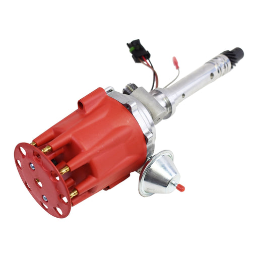A-Team Performance Pro Series Ready to Run R2R Distributor For Chevy Corvette SB-BB, Tach Drive, 262 265 267 283 302 305 307 327 350 400 396 402 454 V8 Engine, Red Cap - Southwest Performance Parts