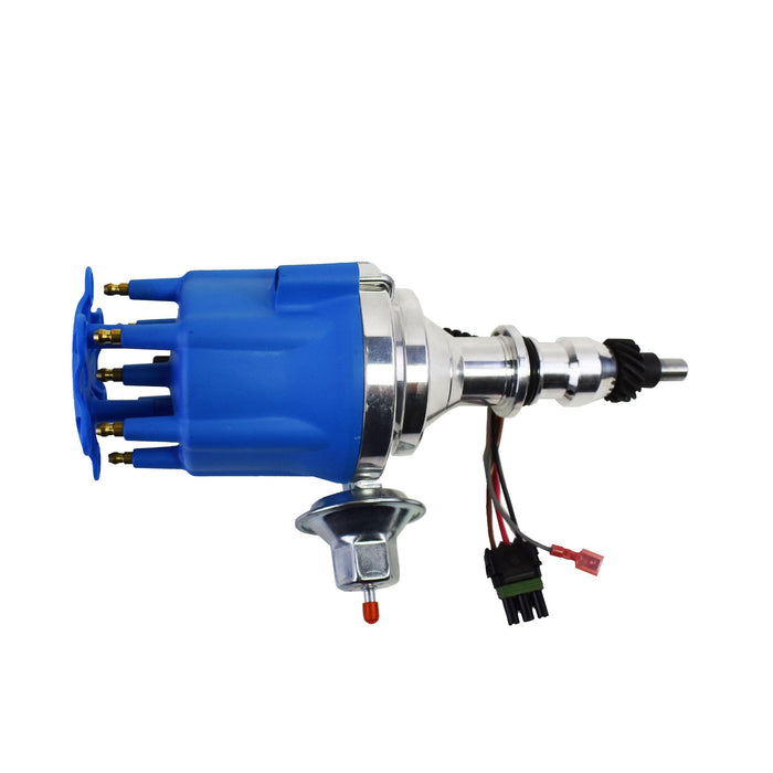 A-Team Performance Pro Series Ready to Run R2R Distributor For Ford 240 300, I6 Engine, Blue Cap - Southwest Performance Parts