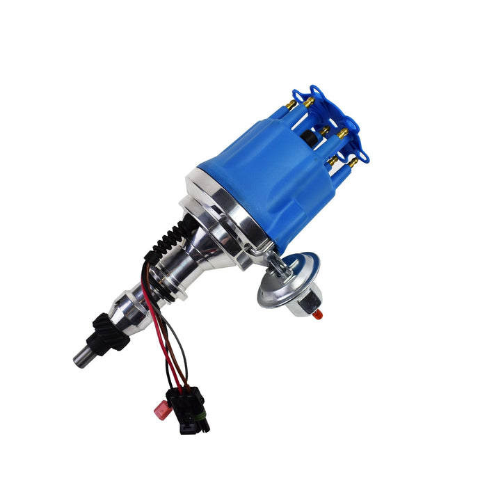 A-Team Performance Pro Series Ready to Run R2R Distributor For Ford 240 300, I6 Engine, Blue Cap - Southwest Performance Parts